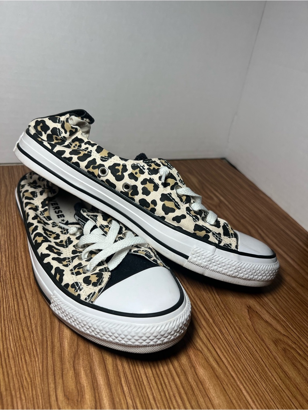 Converse Chuck Taylor Shoreline Leopard Print Sneakers Women’s Size 9.5 - Picture 4 of 7